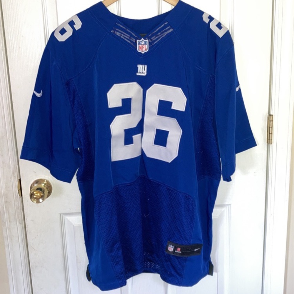 Nike Men’s NY Giants #26 Blue Football Jersey